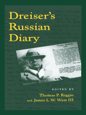cover image of Dreiser's Russian Diary